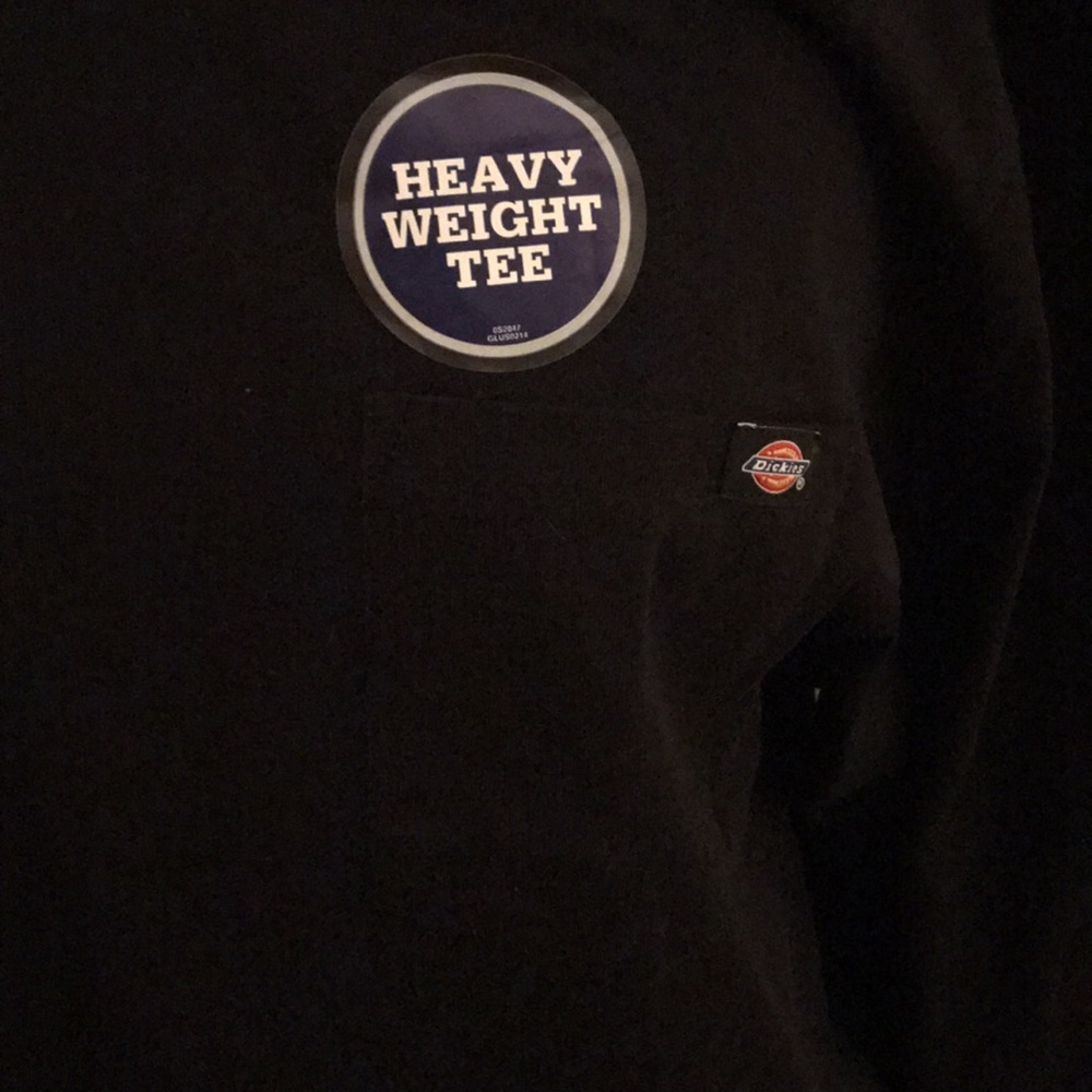 Dickies Black Mens Heavy Weight Tee SZ XL - Picture 3 of 6